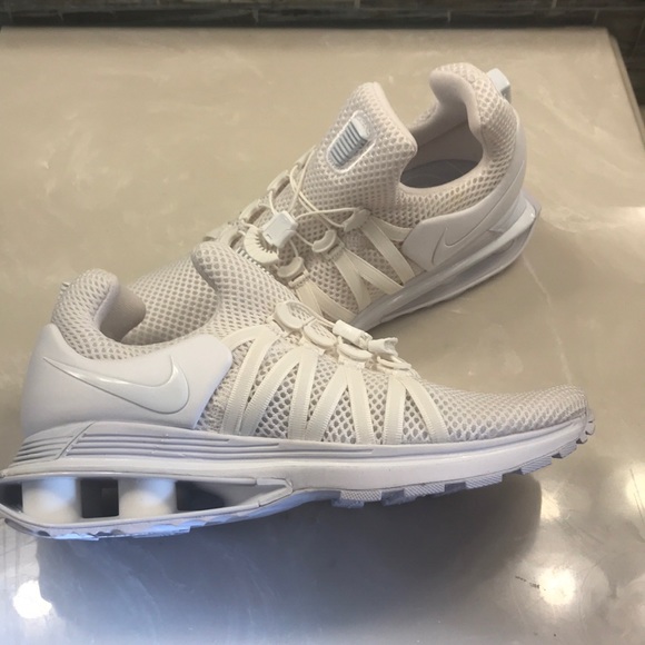 Sold**NEW Nike Shox Gravity Premium Triple White - Picture 6 of 6